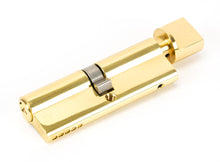 Load image into Gallery viewer, 46266 Lacquered Brass 45/45 5pin Euro Cylinder/Thumbturn
