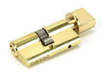 Load image into Gallery viewer, 46269 Lacquered Brass 30/30 5pin Euro Cylinder/Thumbturn KA
