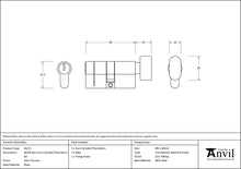 Load image into Gallery viewer, 46271 Satin Chrome 30/30 5pin Euro Cylinder/Thumbturn KA
