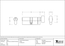 Load image into Gallery viewer, 46275 Lacquered Brass 40/40 5pin Euro Cylinder/Thumbturn KA
