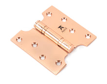 Load image into Gallery viewer, 46522 Polished Bronze 4&quot; x 2&quot; x 4&quot;  Parliament Hinge (pair) ss
