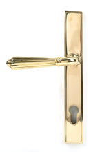 Load image into Gallery viewer, 46547 Polished Brass Hinton Slimline Lever Espag. Lock Set
