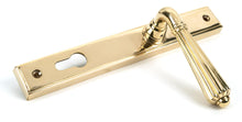 Load image into Gallery viewer, 46547 Polished Brass Hinton Slimline Lever Espag. Lock Set
