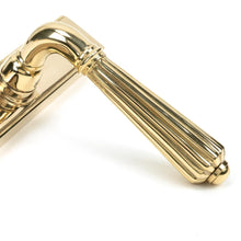 Load image into Gallery viewer, 46547 Polished Brass Hinton Slimline Lever Espag. Lock Set
