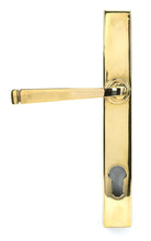 Load image into Gallery viewer, 46548 Polished Brass Avon Slimline Lever Espag. Lock Set
