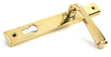 Load image into Gallery viewer, 46548 Polished Brass Avon Slimline Lever Espag. Lock Set
