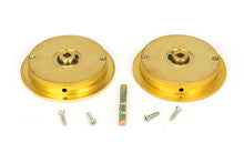 Load image into Gallery viewer, 47172 Polished Brass 75mm Plain Round Pull - Privacy Set
