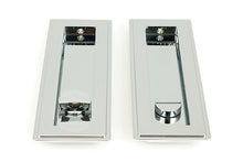 Load image into Gallery viewer, 47179 Polished Chrome 175mm Art Deco Rectangular Pull -Privacy Set
