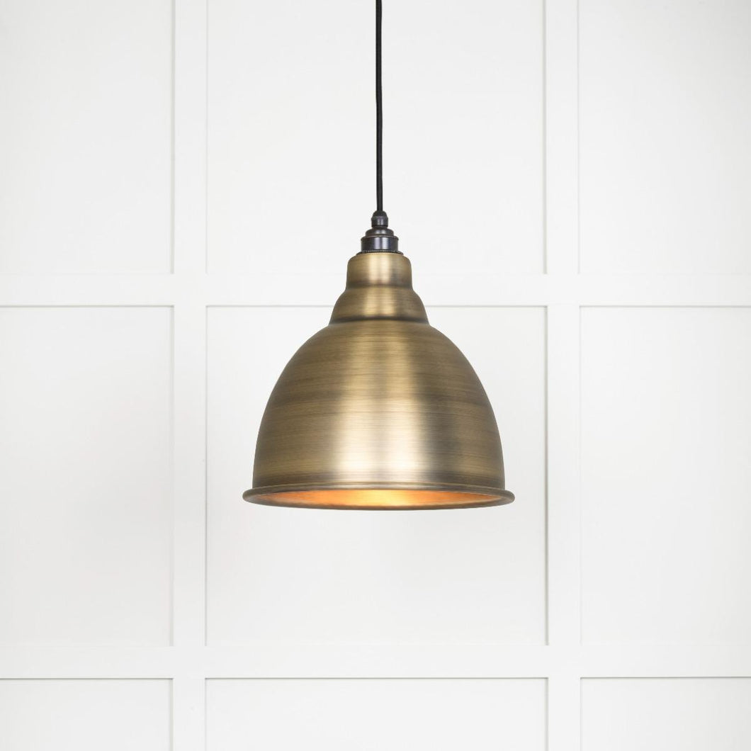 49497 Aged Brass Brindley Pendant