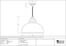 Load image into Gallery viewer, 49498 Aged Brass Harborne Pendant
