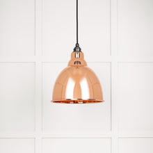Load image into Gallery viewer, 49500 Hammered Copper Brindley Pendant
