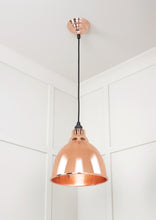 Load image into Gallery viewer, 49500 Hammered Copper Brindley Pendant
