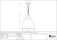 Load image into Gallery viewer, 49500DU Hammered Copper Brindley Pendant in Dusk
