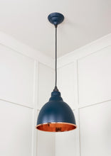 Load image into Gallery viewer, 49500DU Hammered Copper Brindley Pendant in Dusk
