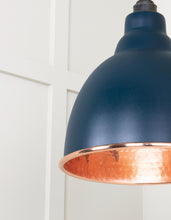 Load image into Gallery viewer, 49500DU Hammered Copper Brindley Pendant in Dusk
