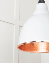 Load image into Gallery viewer, 49500F Hammered Copper Brindley Pendant in Flock
