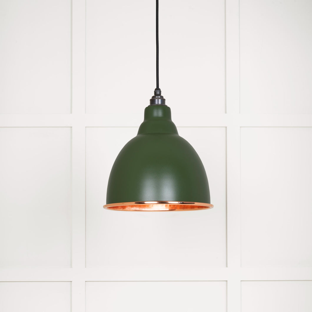 49500H Hammered Copper Brindley Pendant in Heath