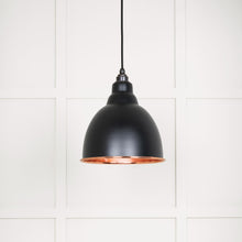 Load image into Gallery viewer, 49500SEB Smooth Copper Brindley Pendant in Elan Black
