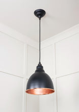 Load image into Gallery viewer, 49500SEB Smooth Copper Brindley Pendant in Elan Black
