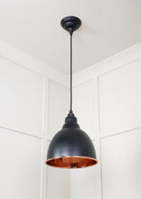 Load image into Gallery viewer, 49500SEB Smooth Copper Brindley Pendant in Elan Black
