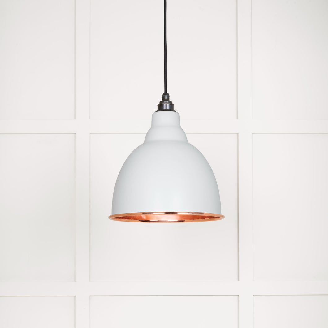 49500SF Smooth Copper Brindley Pendant in Flock