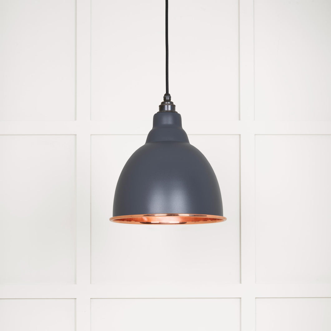 49500SSL Smooth Copper Brindley Pendant in Slate