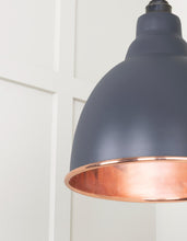 Load image into Gallery viewer, 49500SSL Smooth Copper Brindley Pendant in Slate
