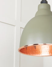 Load image into Gallery viewer, 49500TU Hammered Copper Brindley Pendant in Tump
