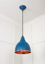 Load image into Gallery viewer, 49500U Hammered Copper Brindley Pendant in Upstream
