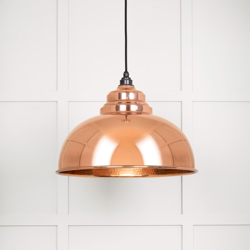 49501 Hammered Copper Harborne Pendant