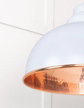 Load image into Gallery viewer, 49501BI Hammered Copper Harborne Pendant in Birch
