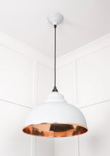 Load image into Gallery viewer, 49501F Hammered Copper Harborne Pendant in Flock
