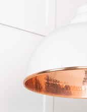 Load image into Gallery viewer, 49501F Hammered Copper Harborne Pendant in Flock
