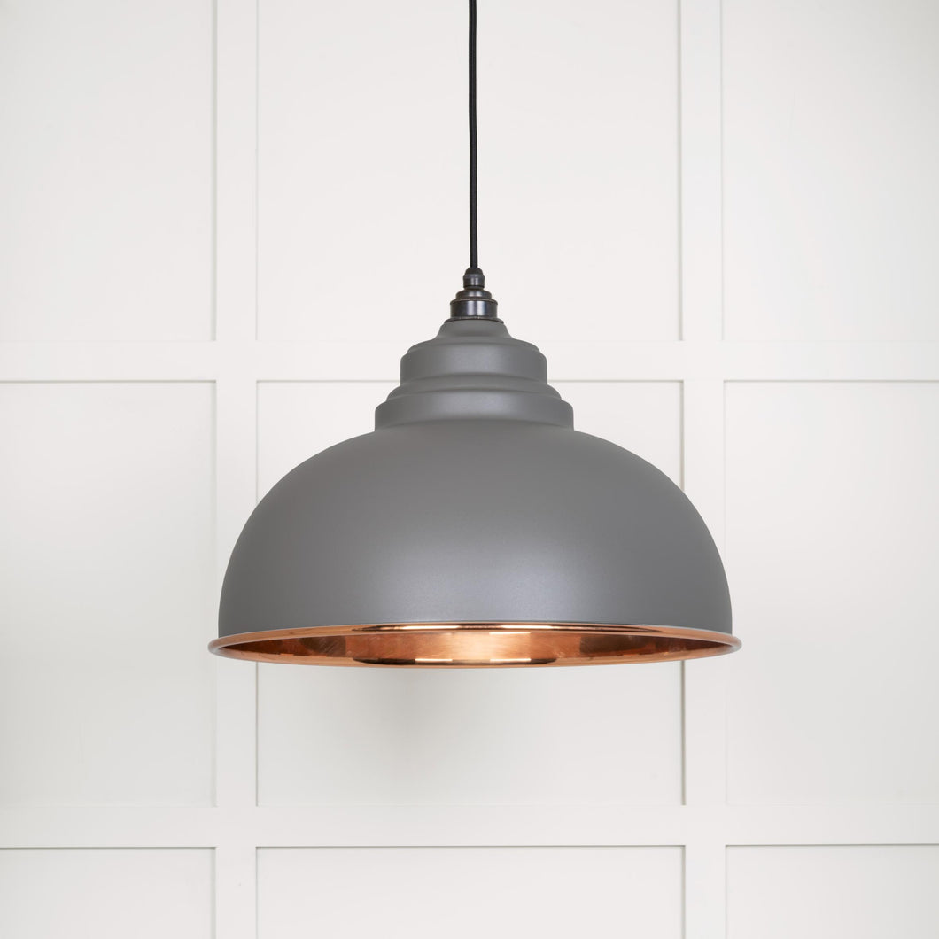 49501SBL Smooth Copper Harborne Pendant in Bluff