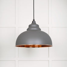 Load image into Gallery viewer, 49501SBL Smooth Copper Harborne Pendant in Bluff
