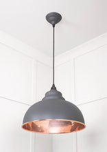 Load image into Gallery viewer, 49501SBL Smooth Copper Harborne Pendant in Bluff
