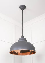 Load image into Gallery viewer, 49501SBL Smooth Copper Harborne Pendant in Bluff
