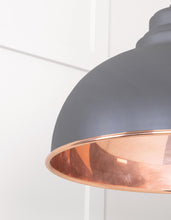 Load image into Gallery viewer, 49501SBL Smooth Copper Harborne Pendant in Bluff

