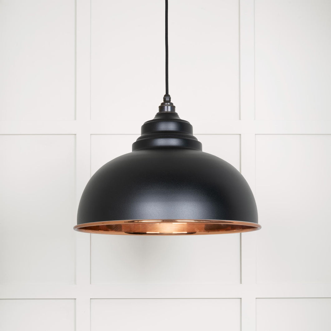 49501SEB Smooth Copper Harborne Pendant in Elan Black