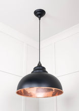 Load image into Gallery viewer, 49501SEB Smooth Copper Harborne Pendant in Elan Black
