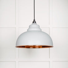 Load image into Gallery viewer, 49501SF Smooth Copper Harborne Pendant in Flock
