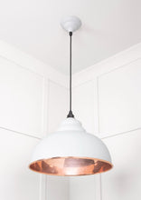 Load image into Gallery viewer, 49501SF Smooth Copper Harborne Pendant in Flock
