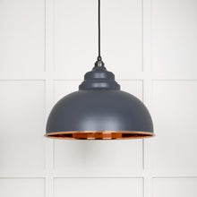 Load image into Gallery viewer, 49501SSL Smooth Copper Harborne Pendant in Slate
