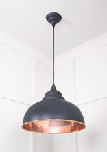 Load image into Gallery viewer, 49501SSL Smooth Copper Harborne Pendant in Slate
