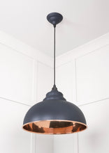 Load image into Gallery viewer, 49501SSL Smooth Copper Harborne Pendant in Slate
