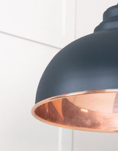 Load image into Gallery viewer, 49501SSO Smooth Copper Harborne Pendant in Soot
