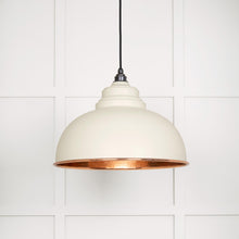 Load image into Gallery viewer, 49501TE Hammered Copper Harborne Pendant in Teasel
