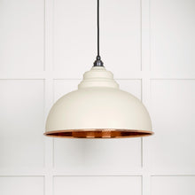 Load image into Gallery viewer, 49501TE Hammered Copper Harborne Pendant in Teasel
