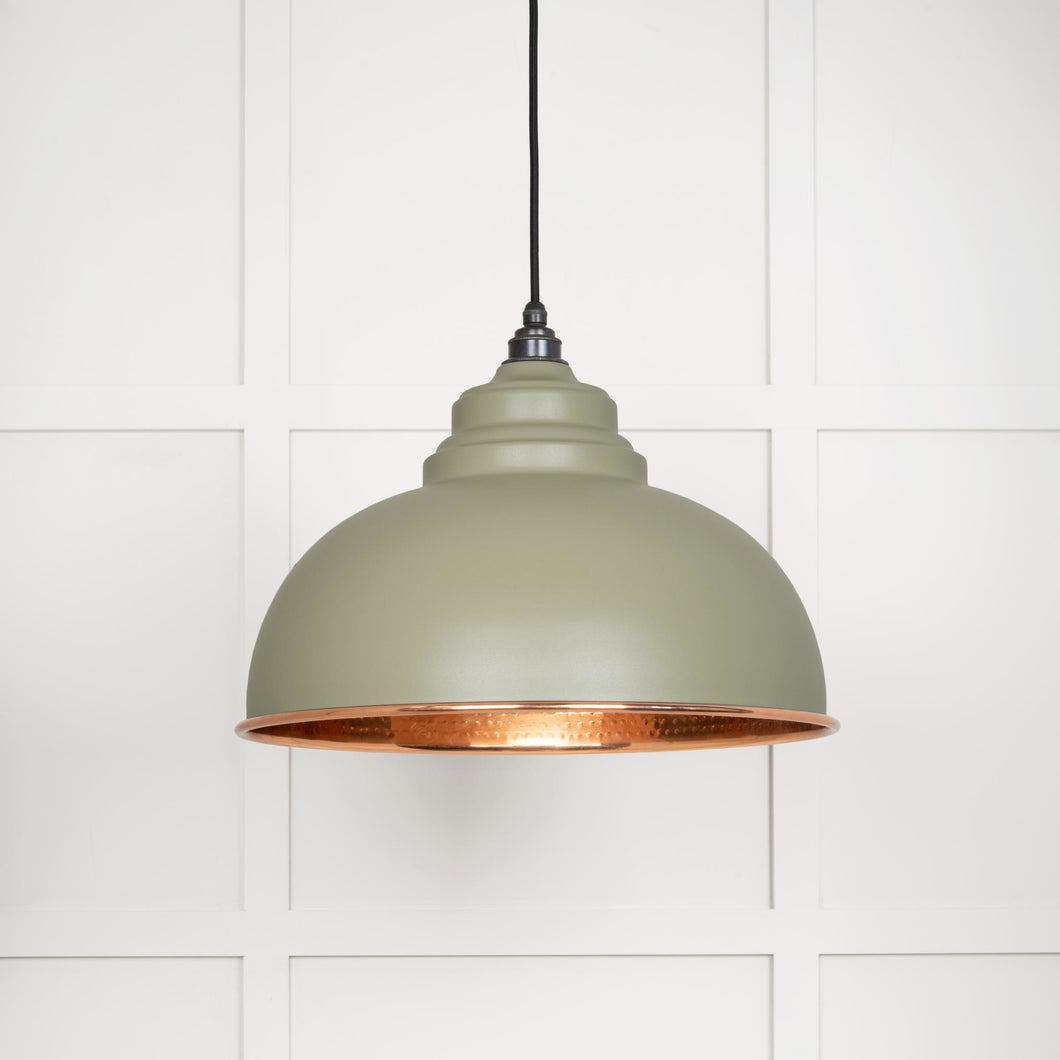 49501TU Hammered Copper Harborne Pendant in Tump