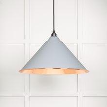 Load image into Gallery viewer, 49503BI Hammered Copper Hockley Pendant in Birch
